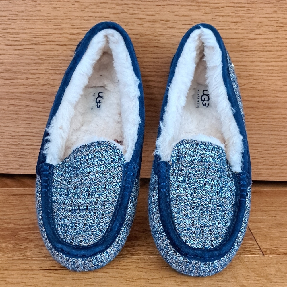 UGG Glitter Blue Loafers